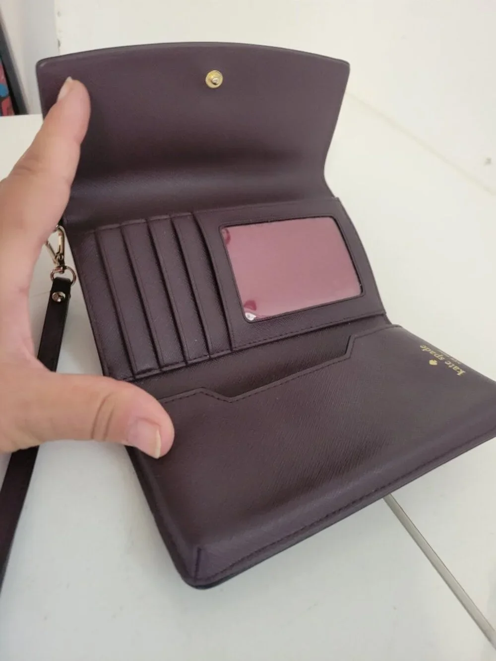 Kate Spade Deep Purple Wallet and Phone Case All-in -one